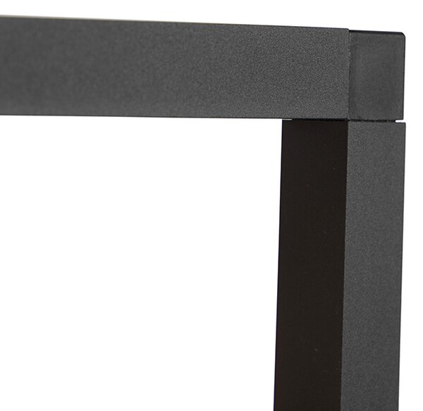 Lampada a sospensione industriale nera 4 luci - Big Cage