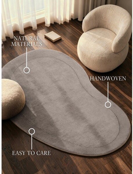 Tappeto grigio in misto lana tessuto a mano 125x200 cm Kari Organic – Villeroy&Boch