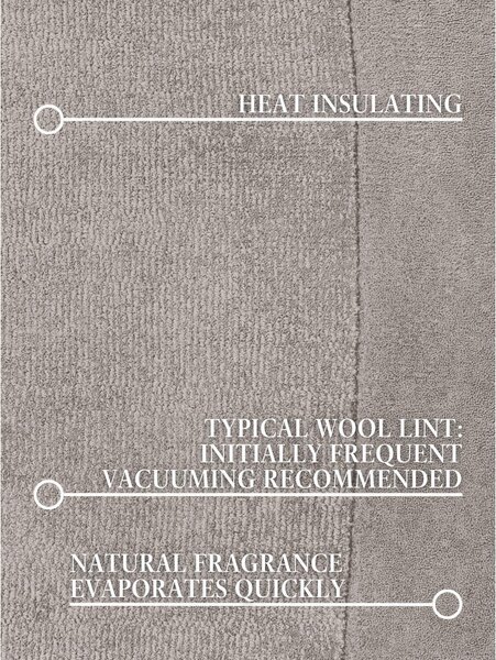 Tappeto grigio in misto lana tessuto a mano 125x200 cm Kari Organic – Villeroy&Boch