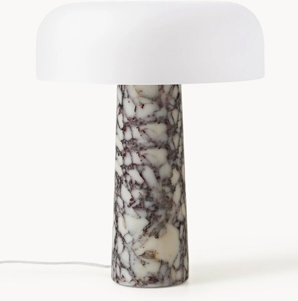 Lampada da tavolo con base in marmo Calcatta viola Carla