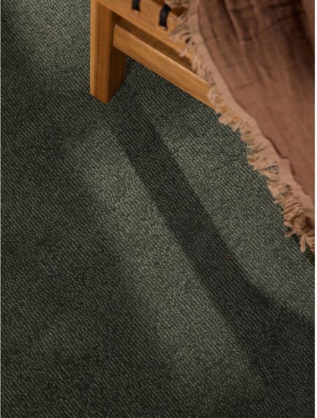 Tappeto rotondo verde scuro in misto lana tessuto a mano ø 160 cm Kari Organic – Villeroy&Boch