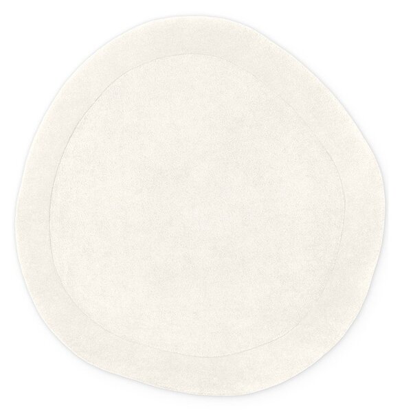 Tappeto rotondo color crema in misto lana tessuto a mano ø 160 cm Kari Organic – Villeroy&Boch