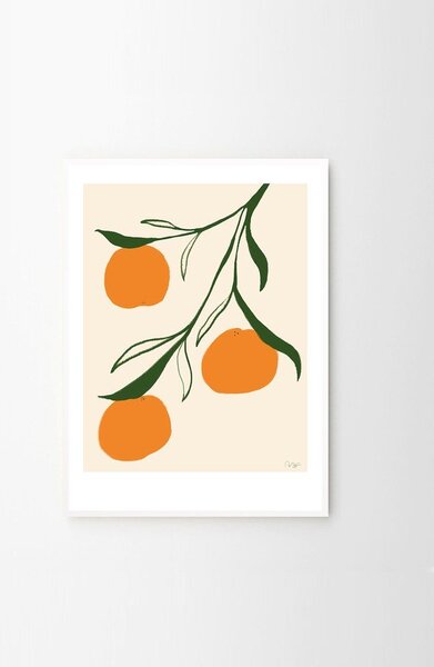 Poster 30x40 cm Orange – Anna Mörner – The Poster Club