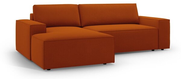 Divano letto color mattone (angolo sinistro) Jodie - Micadoni Home