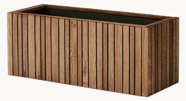 Fioriera in legno di quercia con sistema di auto-irrigazione GrowWIDE
