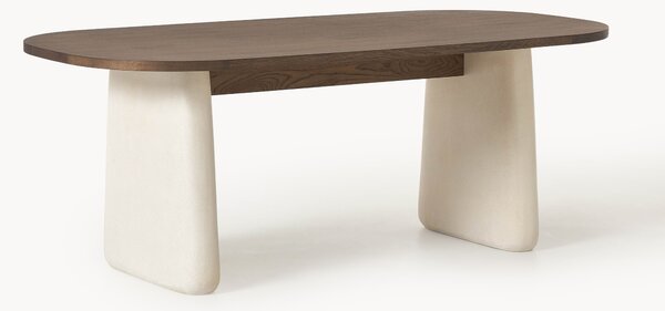 Tavolo ovale in legno di quercia Dune, varie misure