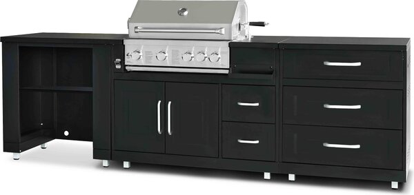 Cucina esterna a 3 moduli con barbecue - Oviala Memphis