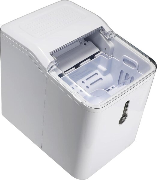 Melchioni Macchina del Ghiaccio Fabbricatore Ghiaccio Potenza 120 watt Capacit 1,6 Litri colore Bianco - CUBIK