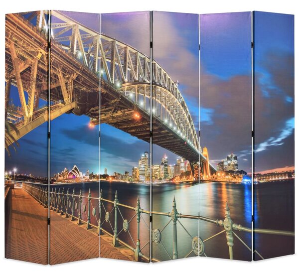 Paravento Pieghevole 228x170 cm Stampa Harbour Bridge di Sydney