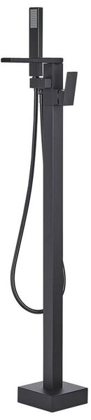 Miscelatore Vasca Nero Opaco 118 cm Accessori da Bagno Moderni Beliani