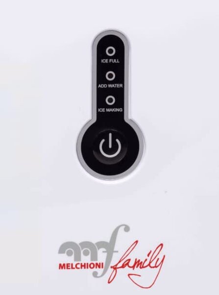 Melchioni Macchina del Ghiaccio Fabbricatore Ghiaccio Potenza 120 watt Capacit 1,6 Litri colore Bianco - CUBIK