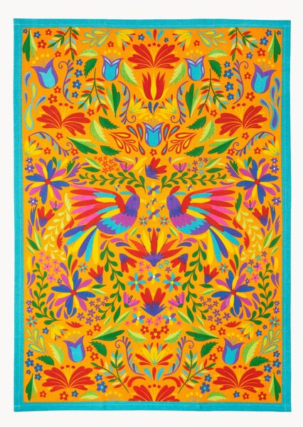 Set di 2 strofinacci Mexican Flowers