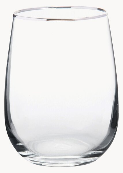 Set di 6 bicchieri Platinum