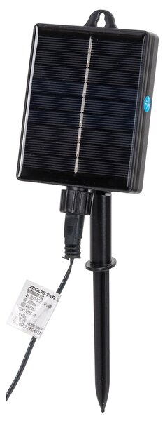 Catena luminosa 160 Led decorativa a energia solare 10 metri 20 lampadine a sfera trasparenti RGB Aigostar