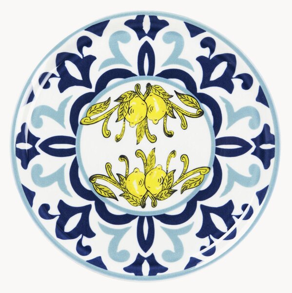 Set di 6 piatti per pizza in porcellana Amalfi