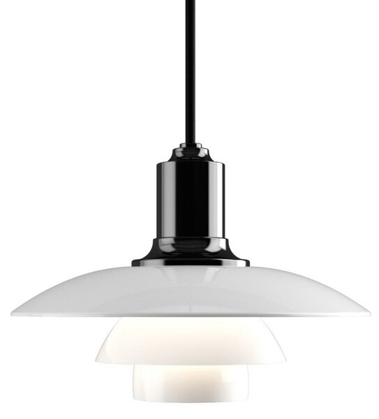 Lampada a sospensione Louis Poulsen, PH 2/1, dimmerabile, Bianco, Soggiorno, Vetro, Design