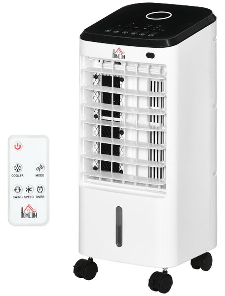 DecHome Raffrescatore d'Aria Portatile Evaporativo senza Tubo con Funzione Deumidificatore Capacit 3,5 Litri colore Bianco