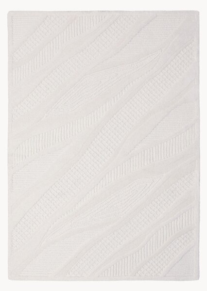 Tappeto in lana fatto a mano con motivo in rilievo Sculptured Abstract