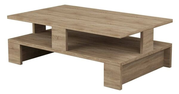 Tavolino da salotto rettangolare quercia 80x50x27h cm - Telescopio