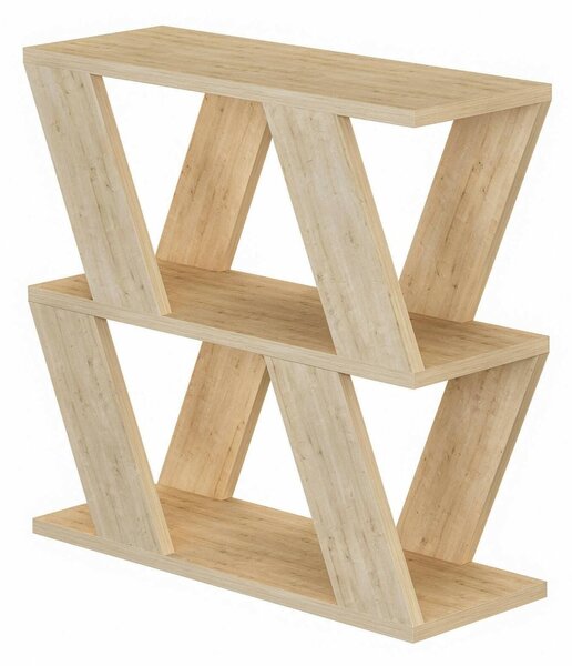Tavolino soggiorno irregolare quercia 60x22x57h cm - Beniamina