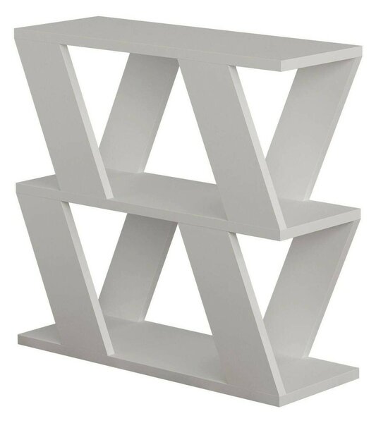 Tavolino soggiorno geometrico bianco 60x22x57h cm - Beniamina
