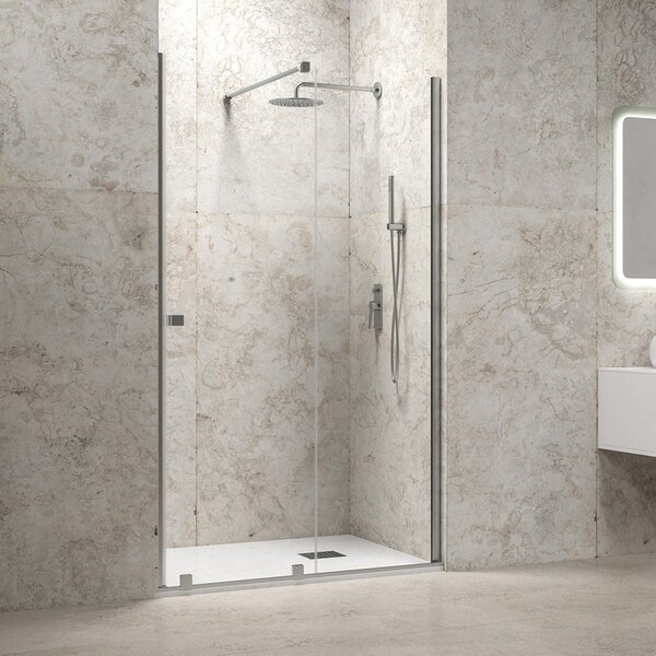 Kamalu porta doccia scorrevole 120 cm senza telaio | knm4000c