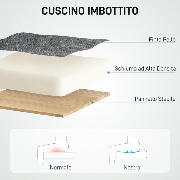 Icon Space Sedia da Ufficio Ergonomica con Ruote e Braccioli Reclinabile con Poggiapiedi Schienale Massaggiante in Tessuto Effetto Lino 66x60x121 c