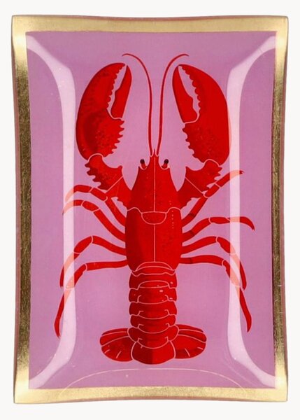 Svuotatasche in ventro dipinto a mano Lobster
