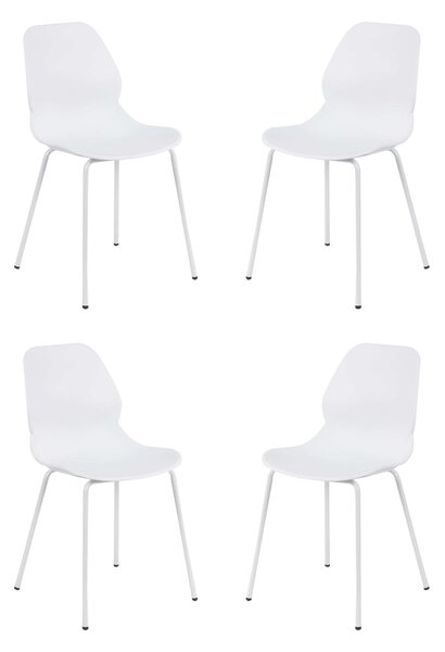 PAULE - set di 4 sedie moderne in plastica