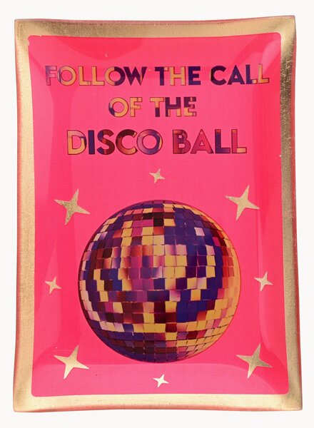 Piatto in vetro Disco