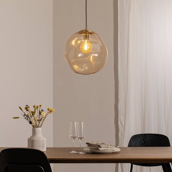 Lampada a sospensione in vetro Sol TK Lighting, dimmerabile, Chiaro / Trasparente, Soggiorno / Sala da pranzo, Vetro, Moderno, Lampada a sospensione