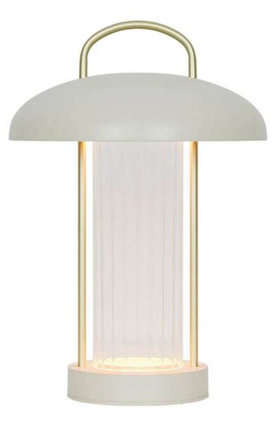 Nordlux Lampada da tavolo a LED Mirano, dimmerabile, Crema / Ambra, Soggiorno / Sala da pranzo, Metallo, Scandinavo, Lampada da tavolo LED