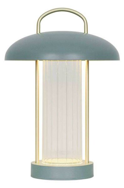 Nordlux Lampada da tavolo a LED Mirano, dimmerabile, Verde, Soggiorno / Sala da pranzo, Metallo, Scandinavo, Lampada da tavolo LED