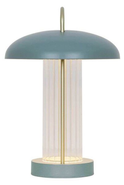 Nordlux Lampada da tavolo a LED Mirano, dimmerabile, Verde, Soggiorno / Sala da pranzo, Metallo, Scandinavo, Lampada da tavolo LED