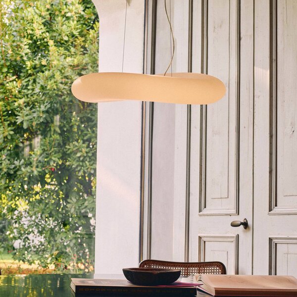 Stilnovo Lampada a sospensione Mr. Magoo, dimmerabile, Bianco / Opale, Soggiorno / Sala da pranzo, Plastica, Design, Lampada a sospensione