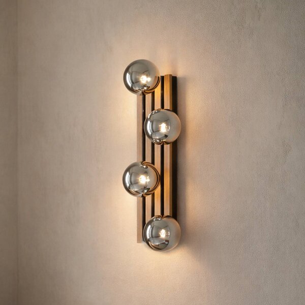 Plafoniera Woodora Lindby, dimmerabile, Legno chiaro, Corridoio, Legno, Design, Applique