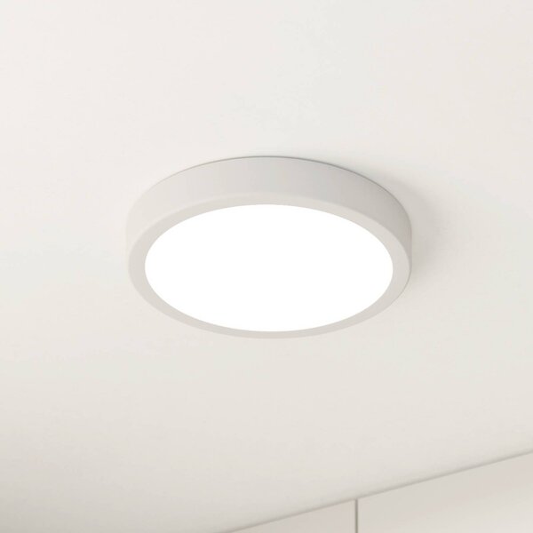 EGLO Plafoniera Fueva 5, Bianco / Opale, Bagno, Metallo, Plafoniera
