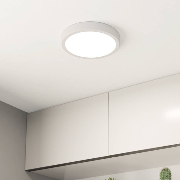 EGLO Plafoniera Fueva 5, Bianco / Opale, Bagno, Metallo, Plafoniera