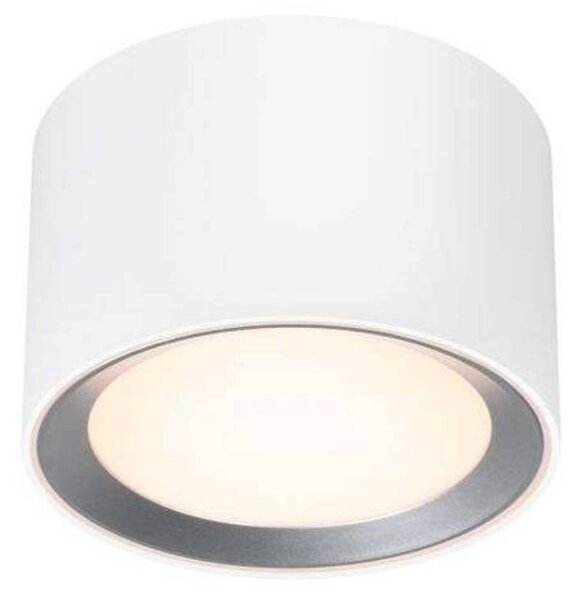 Nordlux Faretto da soffitto Landon Smart a LED, bianco, altezza 8,2 cm Smart, dimmerabile, Bianco / Opale, Soggiorno / Sala da pranzo, Metallo