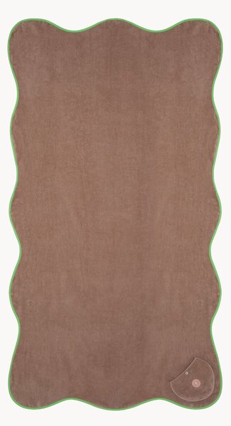 Telo mare in cotone Wavy