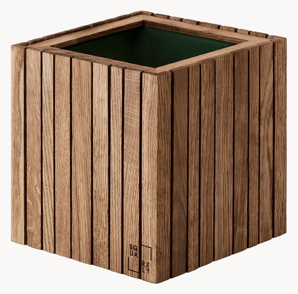 Portavaso autoirrigante in legno di quercia GrowON