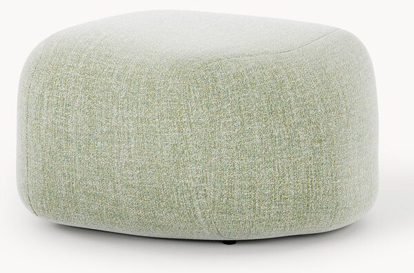 Pouf ovale in bouclé Wolke