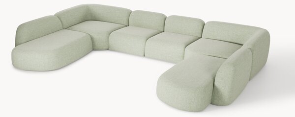 Divano componibile XL in bouclé Wolke