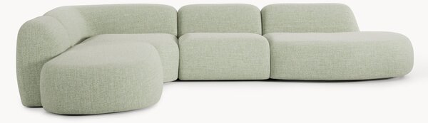 Divano angolare componibile XL in bouclé Wolke