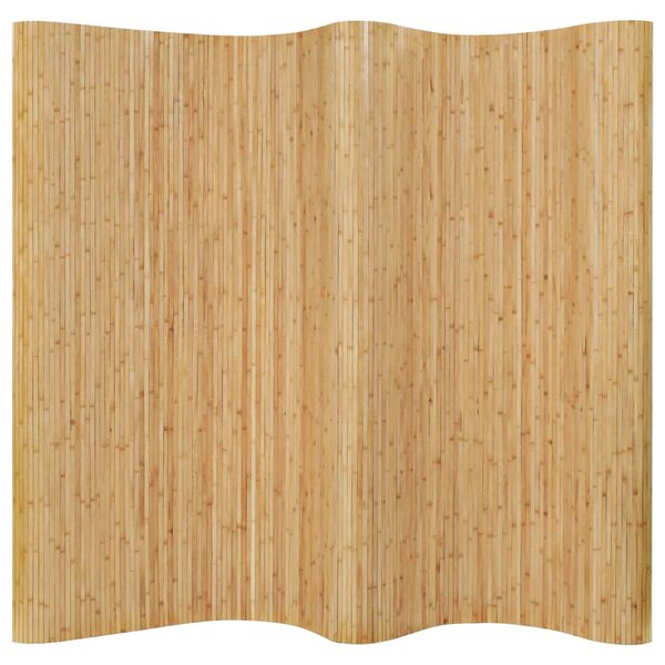 Pannello Divisore per la Stanza in Bambù Naturale 250x165 cm