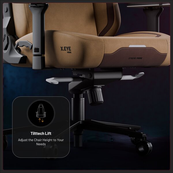 Sedia gaming in tessuto marrone, Normal: Diablo X.Eye Prime Camel Brown