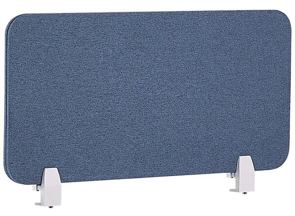 Pannello Divisorio Blu Fonoassorbente 80 x 40 cm in Plastica PET per Scrivania Beliani