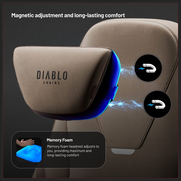 Sedia da gaming in tessuto grigio, Normal: Diablo X.Eye Prime Elephant Grey