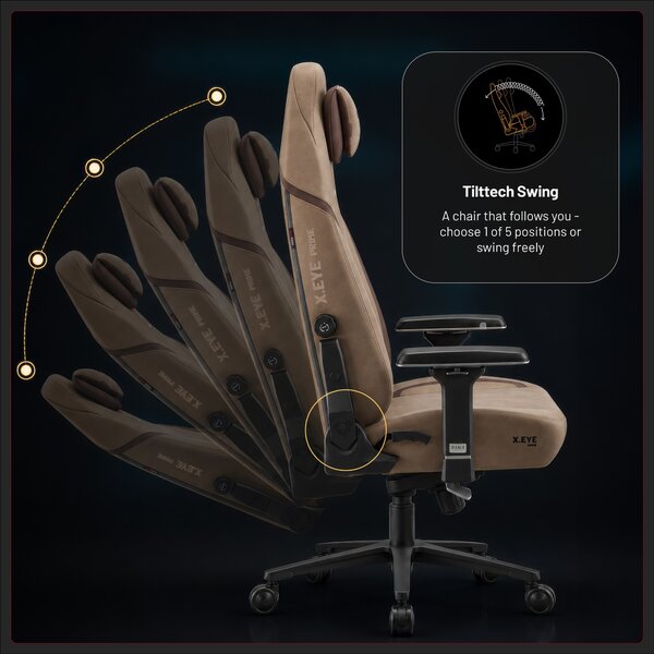 Sedia da gaming in tessuto grigio, Normal: Diablo X.Eye Prime Elephant Grey