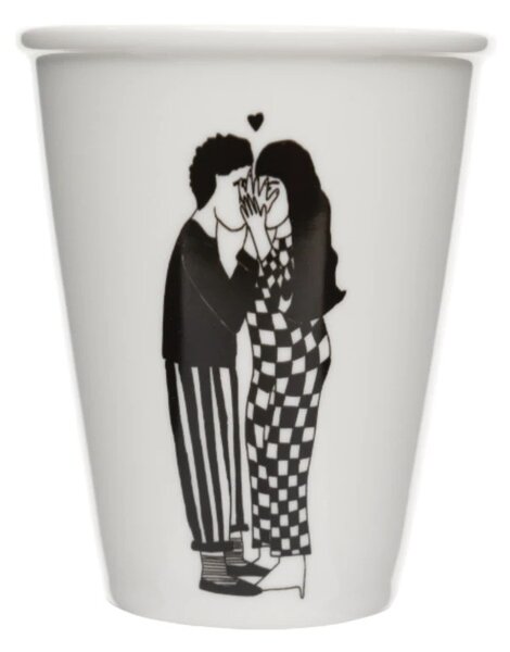 Helen B. Cup in Porcellana Secret Kissers ø 8x9,5 h
